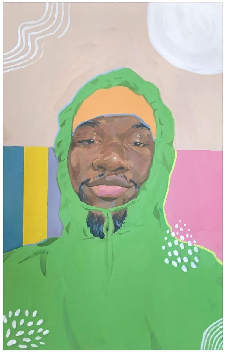 Hoodie by Jega Delisca  Image: Hoodie, 2022
jega Delisca, 
10x15
Acrylic Gouache on Cotton paper
