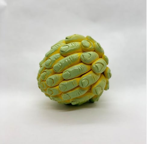 Finger Apple (Custard Apple Duppy) by Thomas Haskell  Image: Finger Apple (Custard Apple Duppy)
Stoneware clay,

