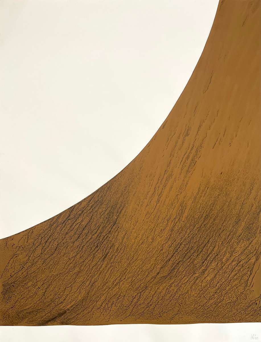 Skye 13, Yellow Earth Drawing 1 by Julie Brook 