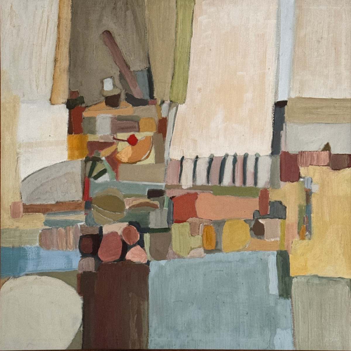 Untitled by Nancy Mona Russell  Image: ca 1965 - inspired by collage project, Doug McClelland's painting class