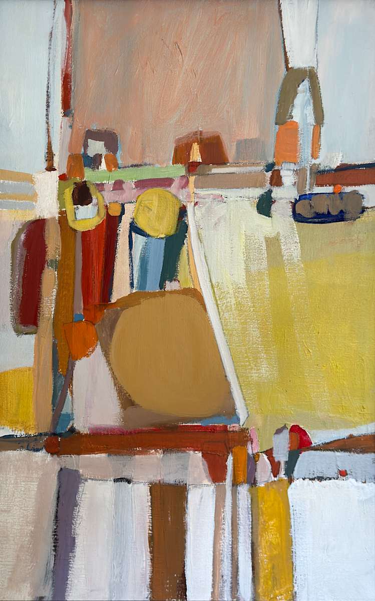 Reverie by Nancy Mona Russell  Image: abstract citiscape  ca 1967