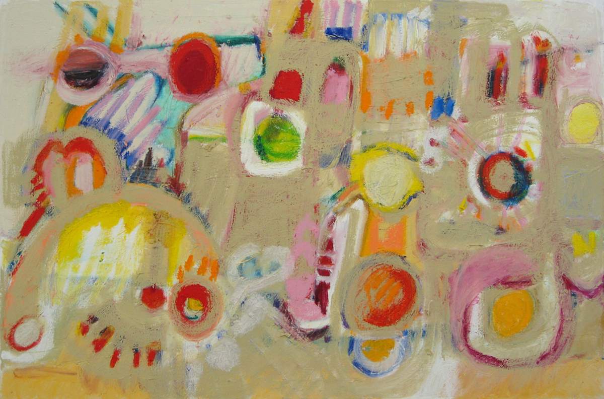 Tour by Nancy Mona Russell  Image: oil stick on canvas (unframed)