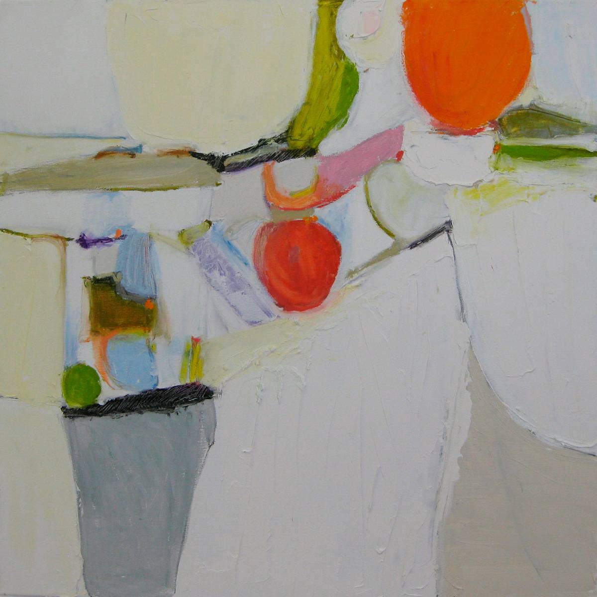 Nogales by Nancy Mona Russell  Image: oil stick on canvas
