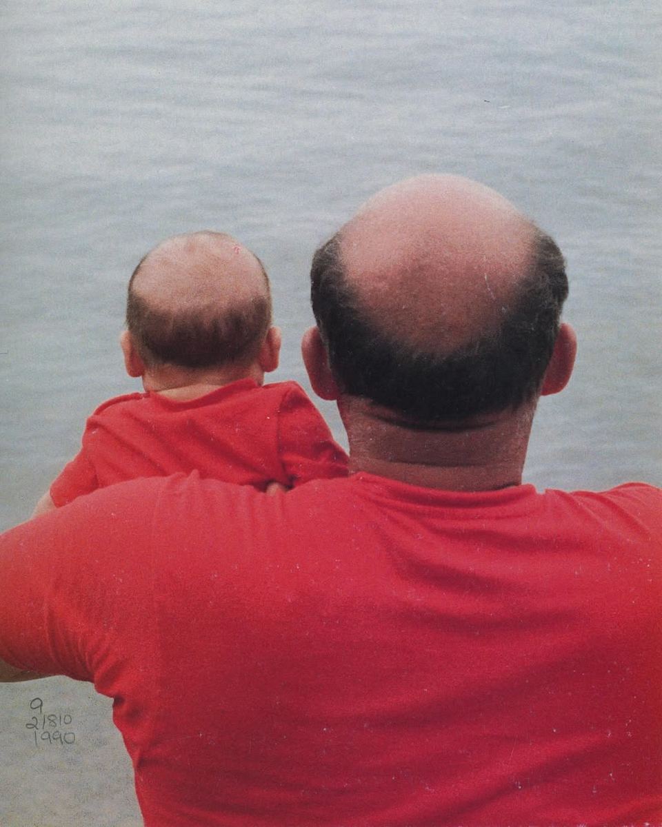 Dan Evans and grandson by Christopher Evans, Image 1.