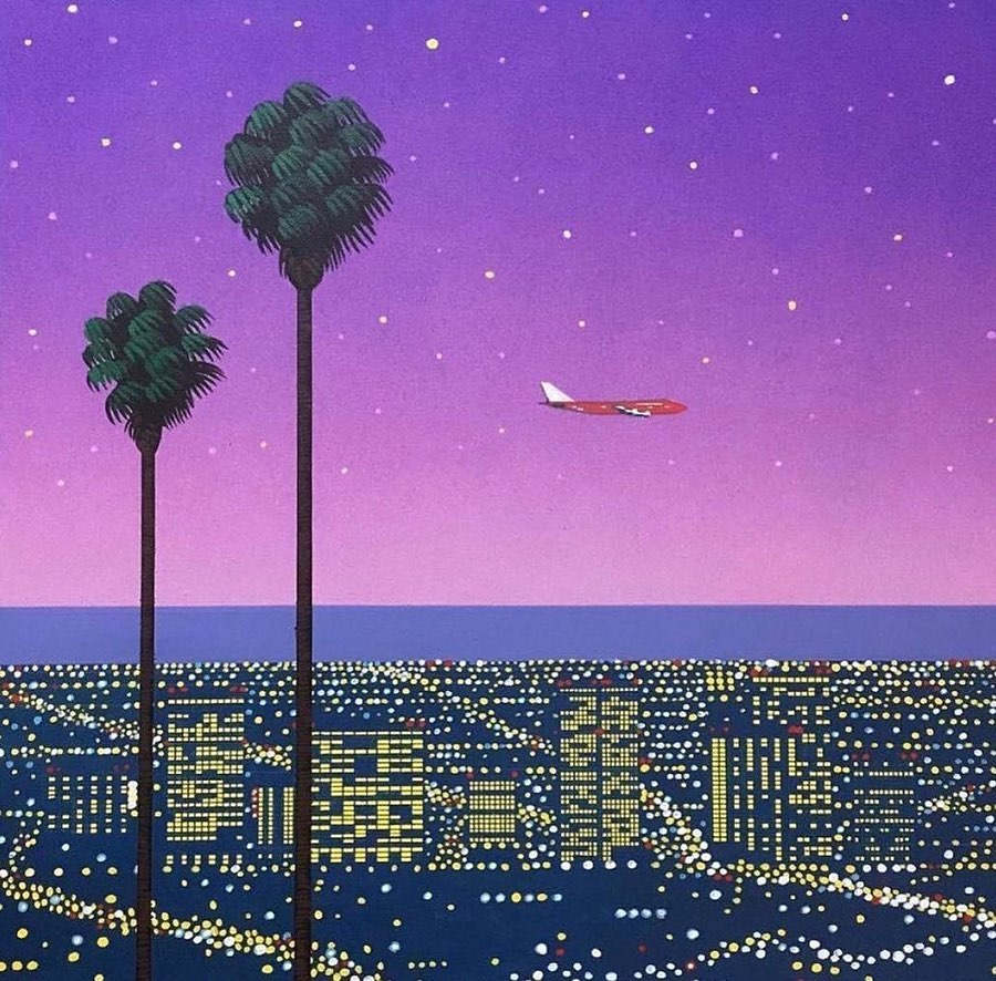 Downtown Sunset Aircraft by Hiroshi Nagai, Image 1.