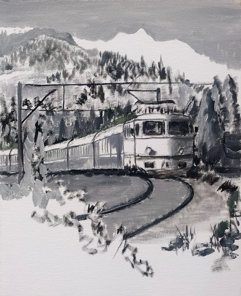 Carpathian Train by Richard Lyons 