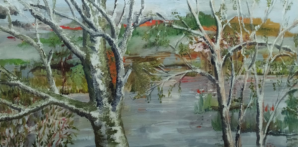 Riverside Trees by Richard Lyons 