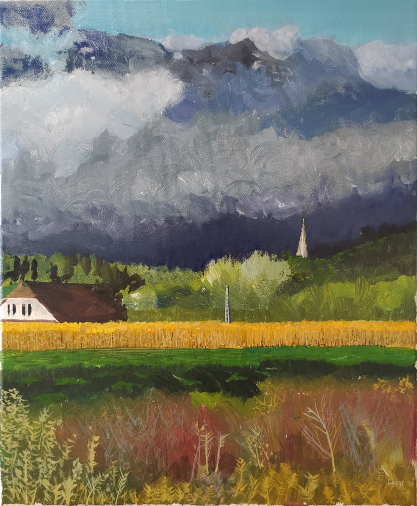 Stormclouds Over the Niraj by Richard Lyons  Image: Aproximação da tempestade