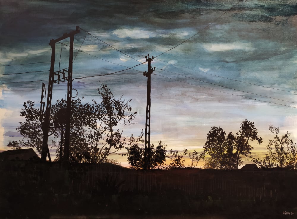 Sunset Pylons by Richard Lyons 