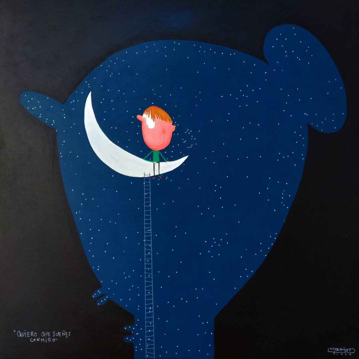 I want you to dream with me 我要你和我一起做夢 by Moisés Yagües 