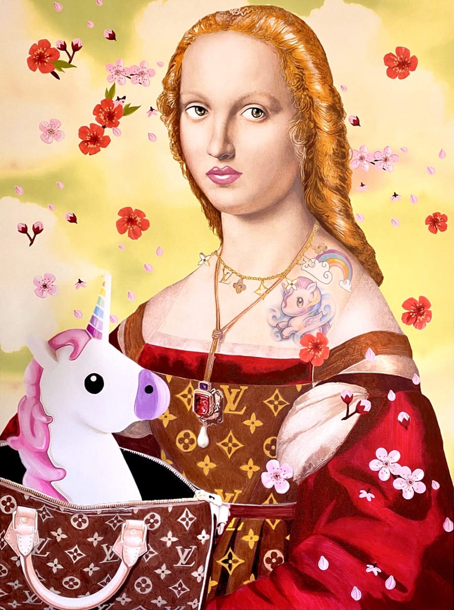 LA DAMA CON L’UNICORNO  (Lady with Unicorn) 抱獨角獸的女子 by Paolo Pilotti, Image 2.