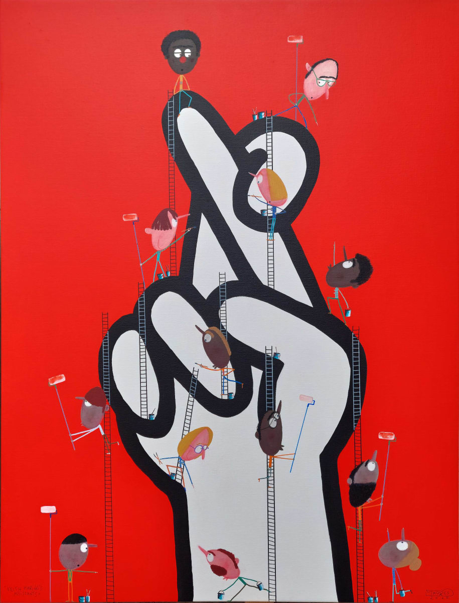 Keith Haring’s  assistants 凱斯·哈林的助手 by Moisés Yagües 