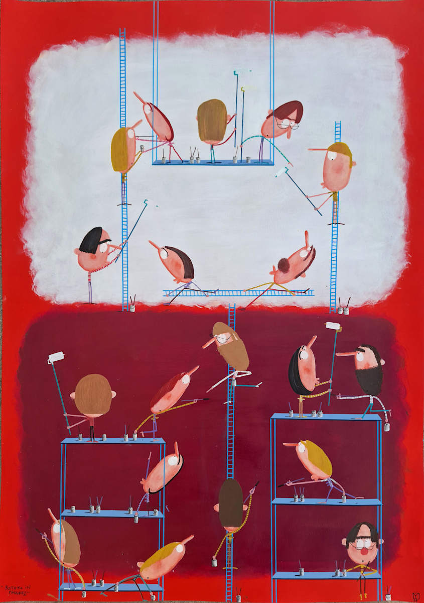 Rothko in progress 羅斯科製作中 by Moisés Yagües, Image 1.