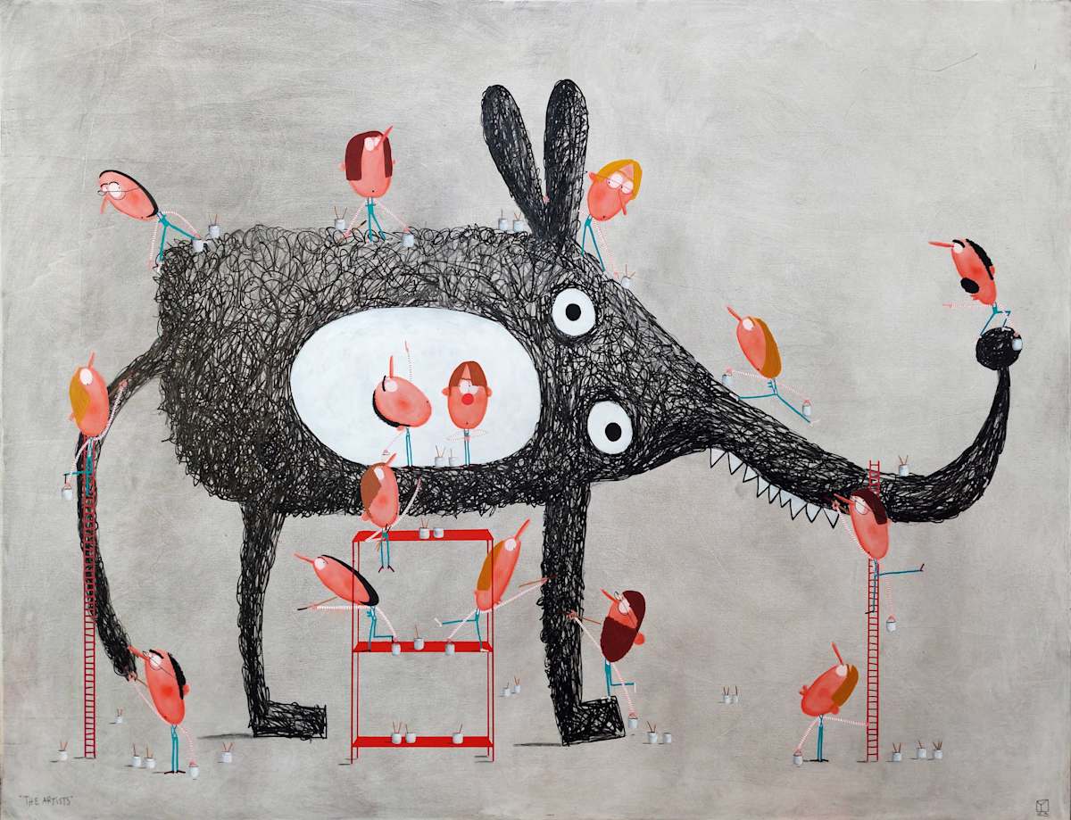 The Artists (strange animal)  藝術家（奇怪的動物） by Moisés Yagües, Image 9.