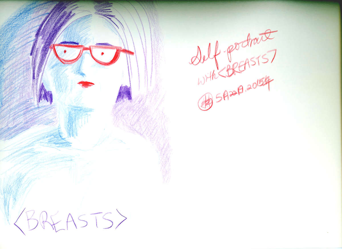 Self Portrait with [BREASTS] by Temo | 特, Image 1.