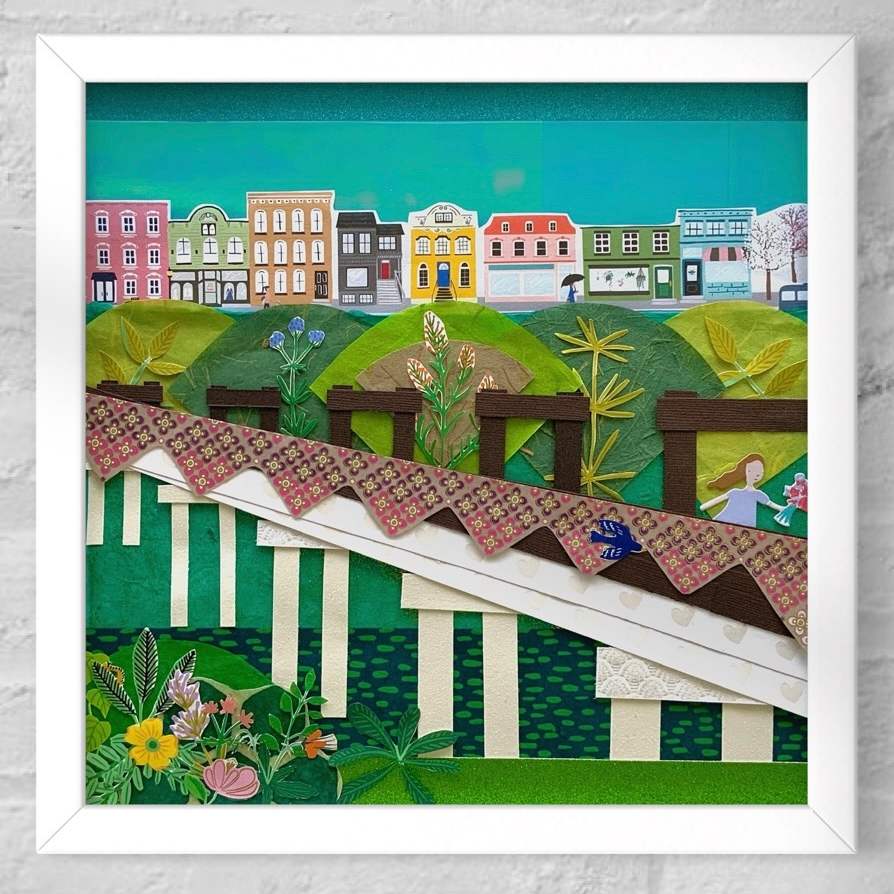 Goldenrod Footbridge by Lucie Galvin, Image 3.