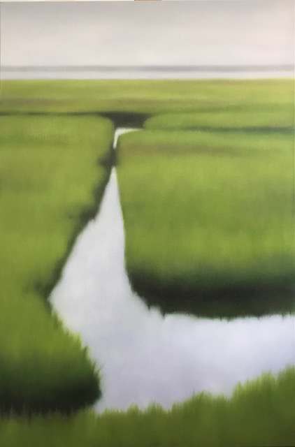Green Vertical Marsh by Christie Scheele 