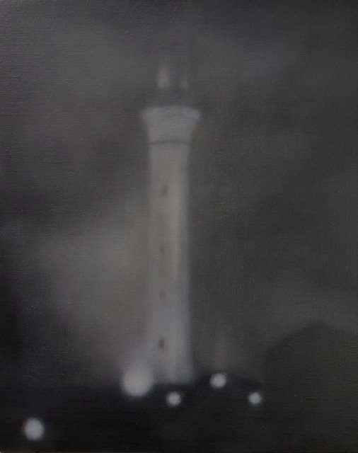 Tower with Moving Fog by Christie Scheele 