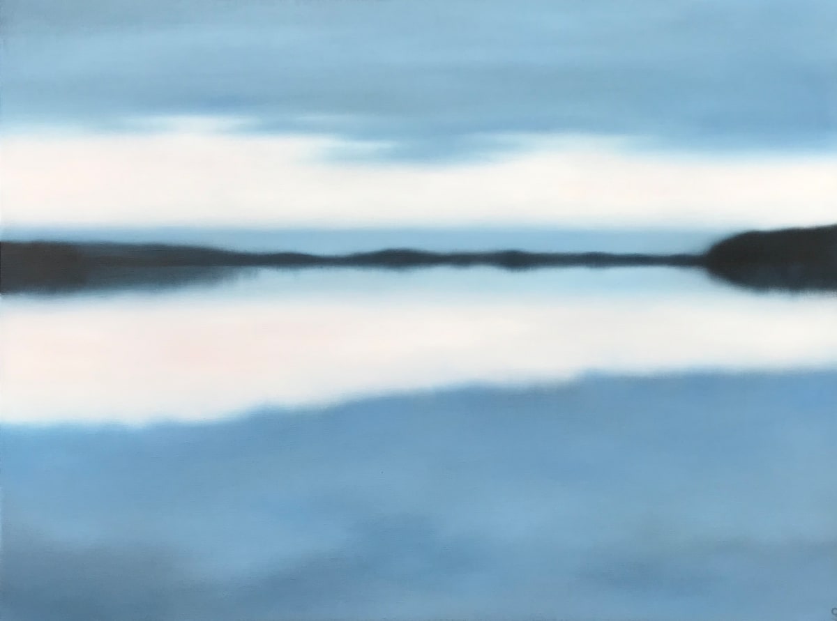 Shoreline with Blues by Christie Scheele 