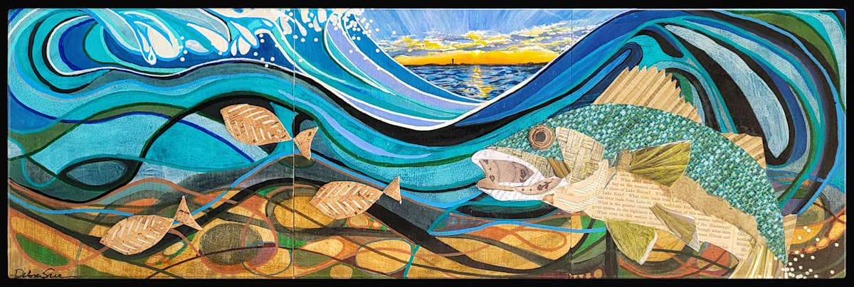 Walleye World by Debra Sue Solecki  Image: Walleye World
Mixed media Tryptic
