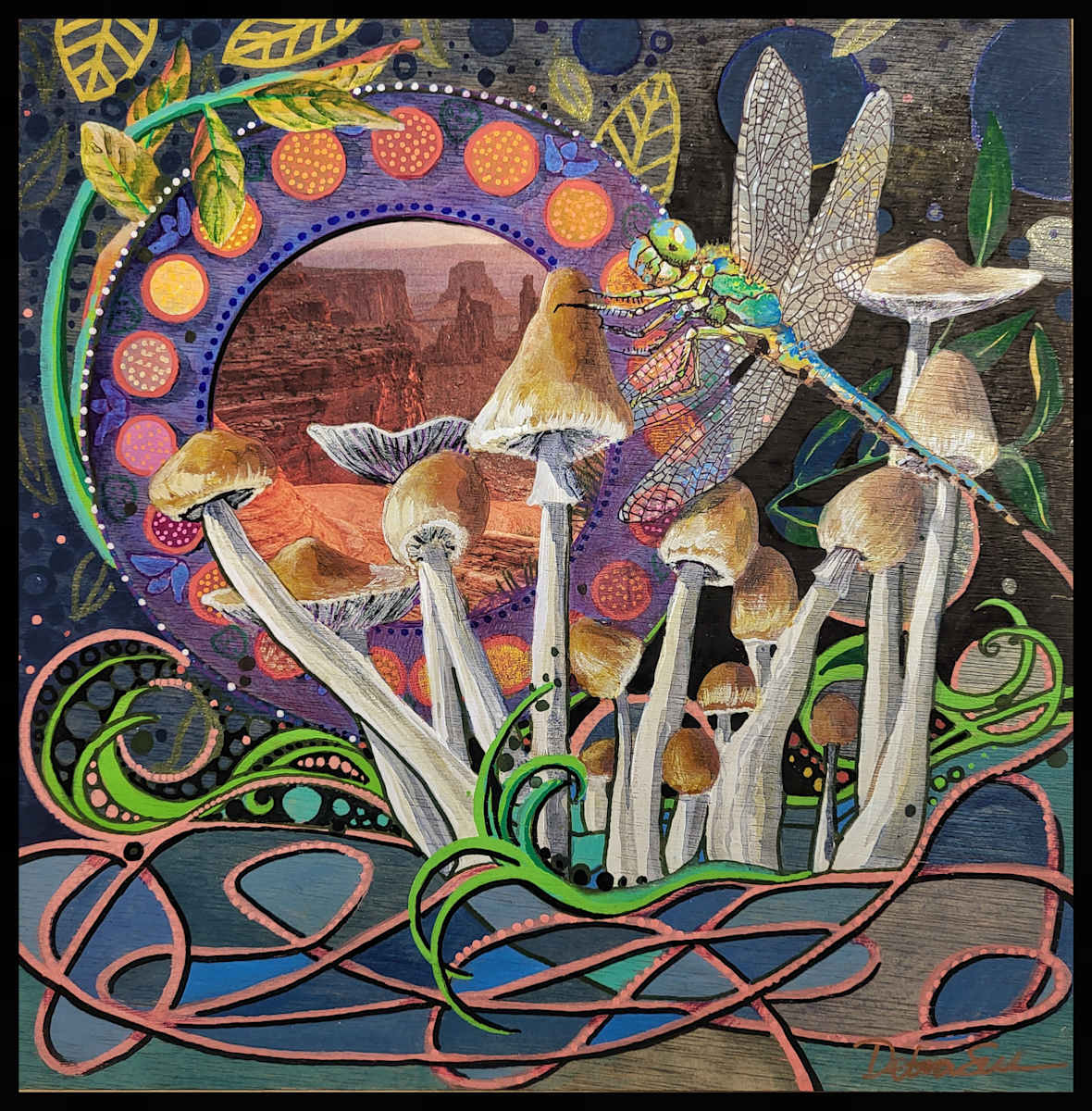 Mycelial Messenger by Debra Sue Solecki 