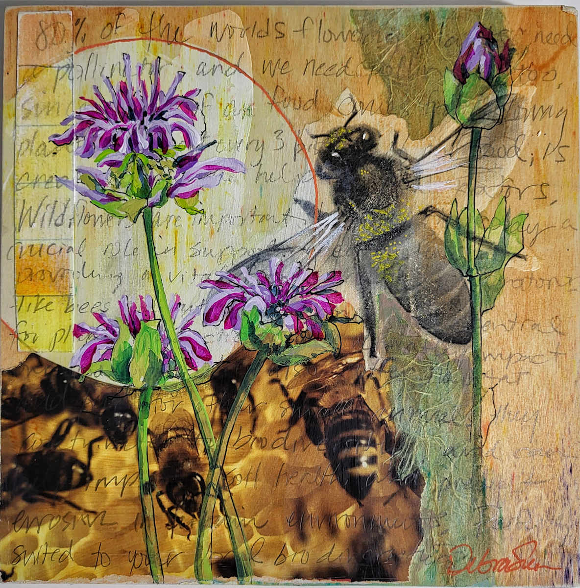 Bee Balm by Debra Sue Solecki 