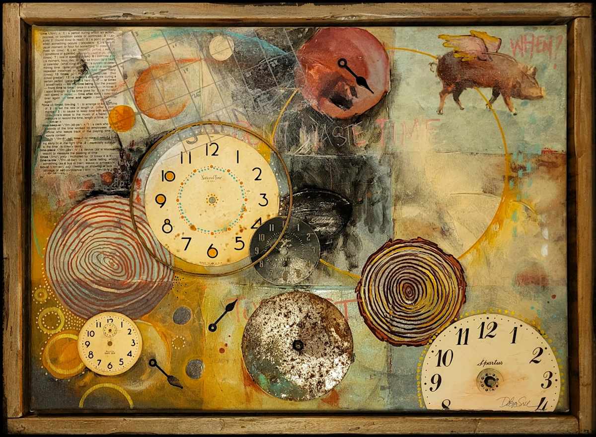 Time Flies by Debra Sue Solecki  Image: Time Flies
Mixed Media