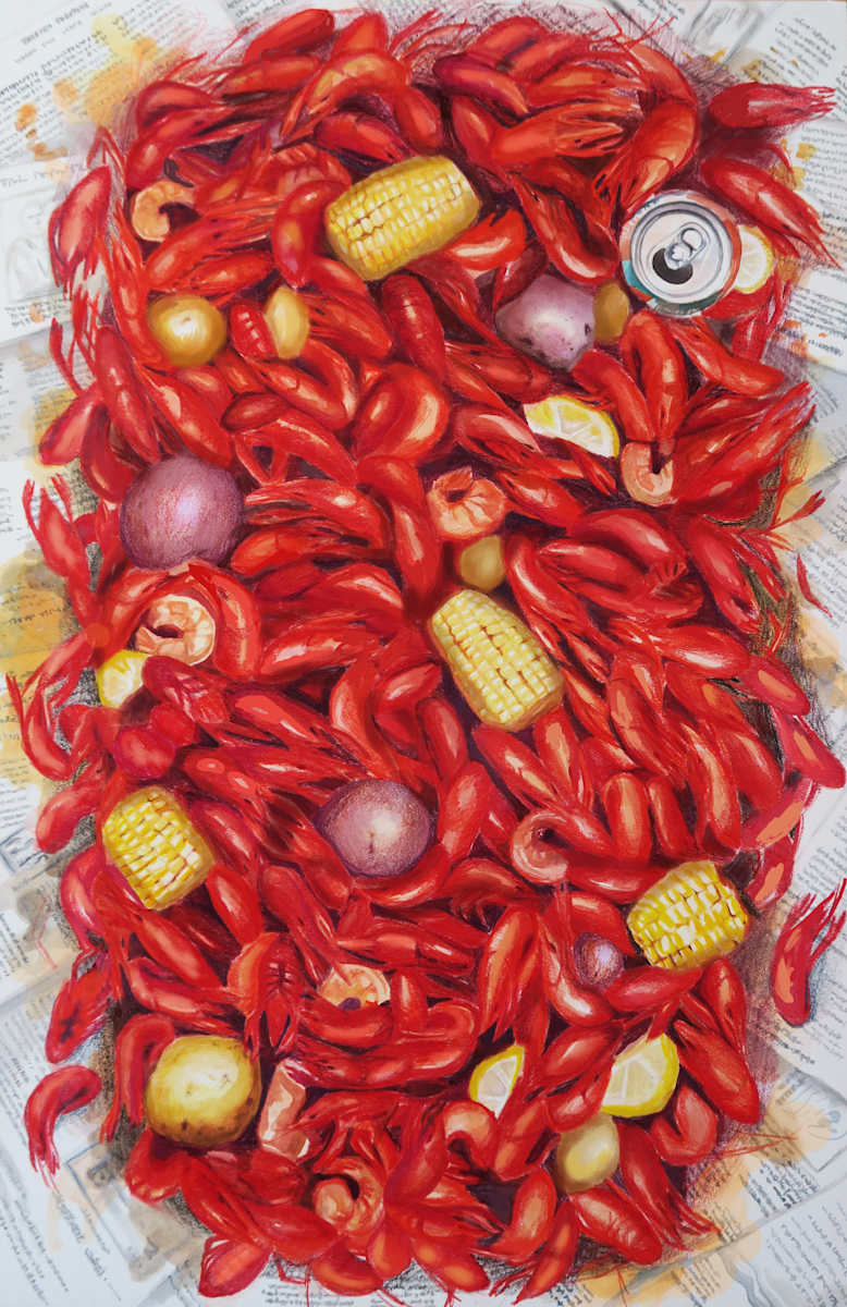 Crawfish Print Medium by Julia Wolinsky 