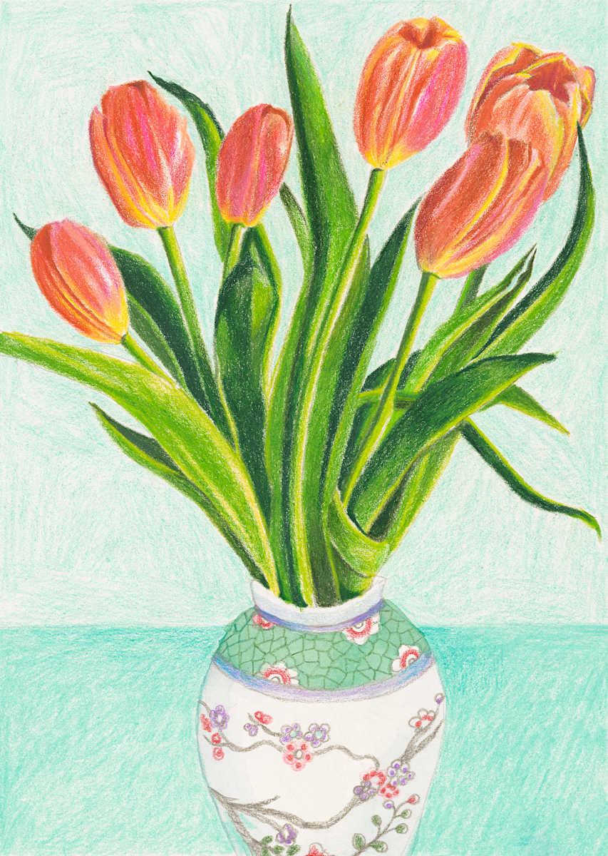 Tulips Print Medium by Julia Wolinsky 