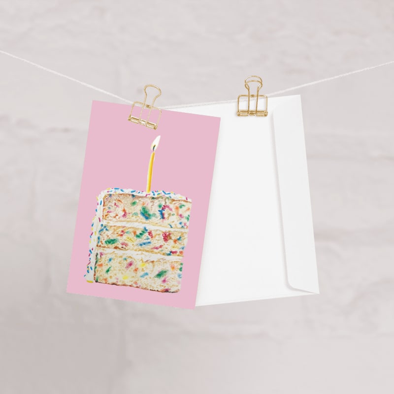 Funfetti Cake Greeting Card by Julia Wolinsky 