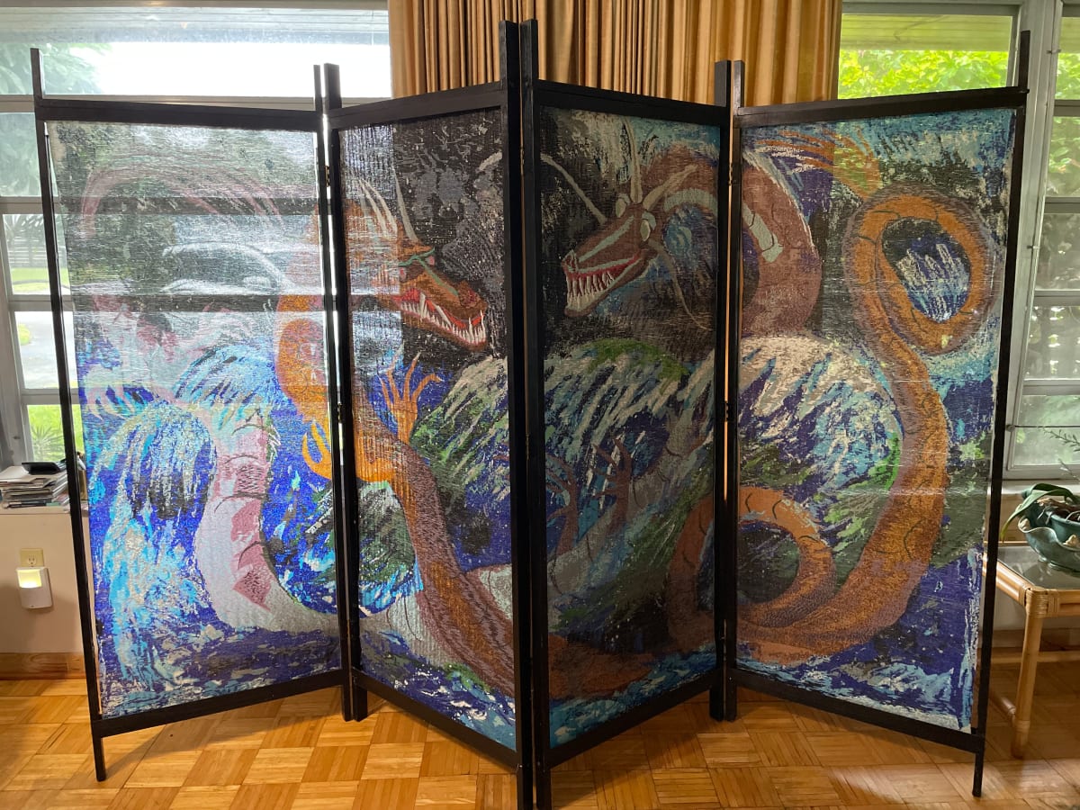 Two-Headed Dragon folding screen by Gerald Winter c/o Julia Muench 