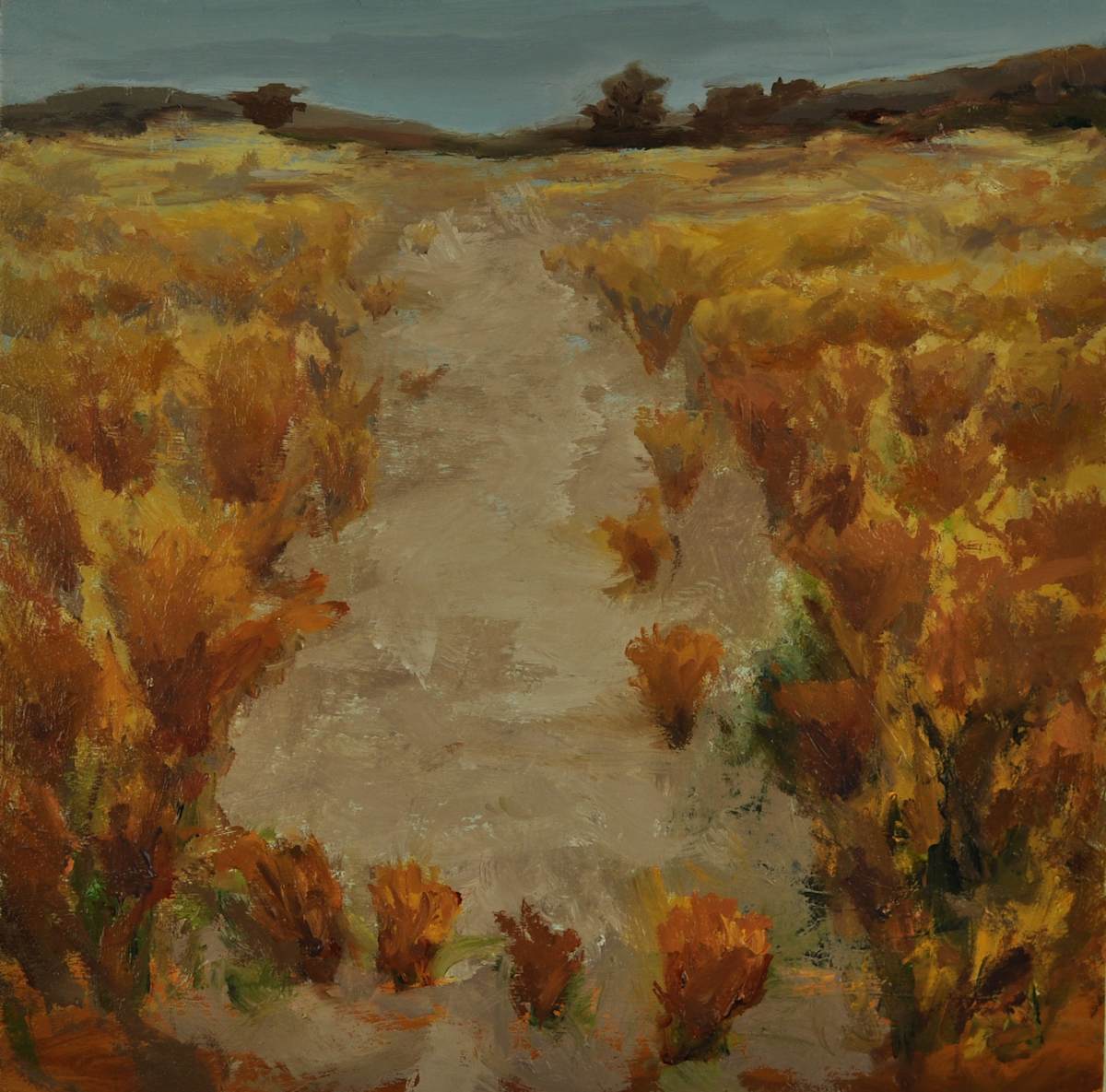 Pathway thru the Grasslands by Rosie Brouse Fine Art 