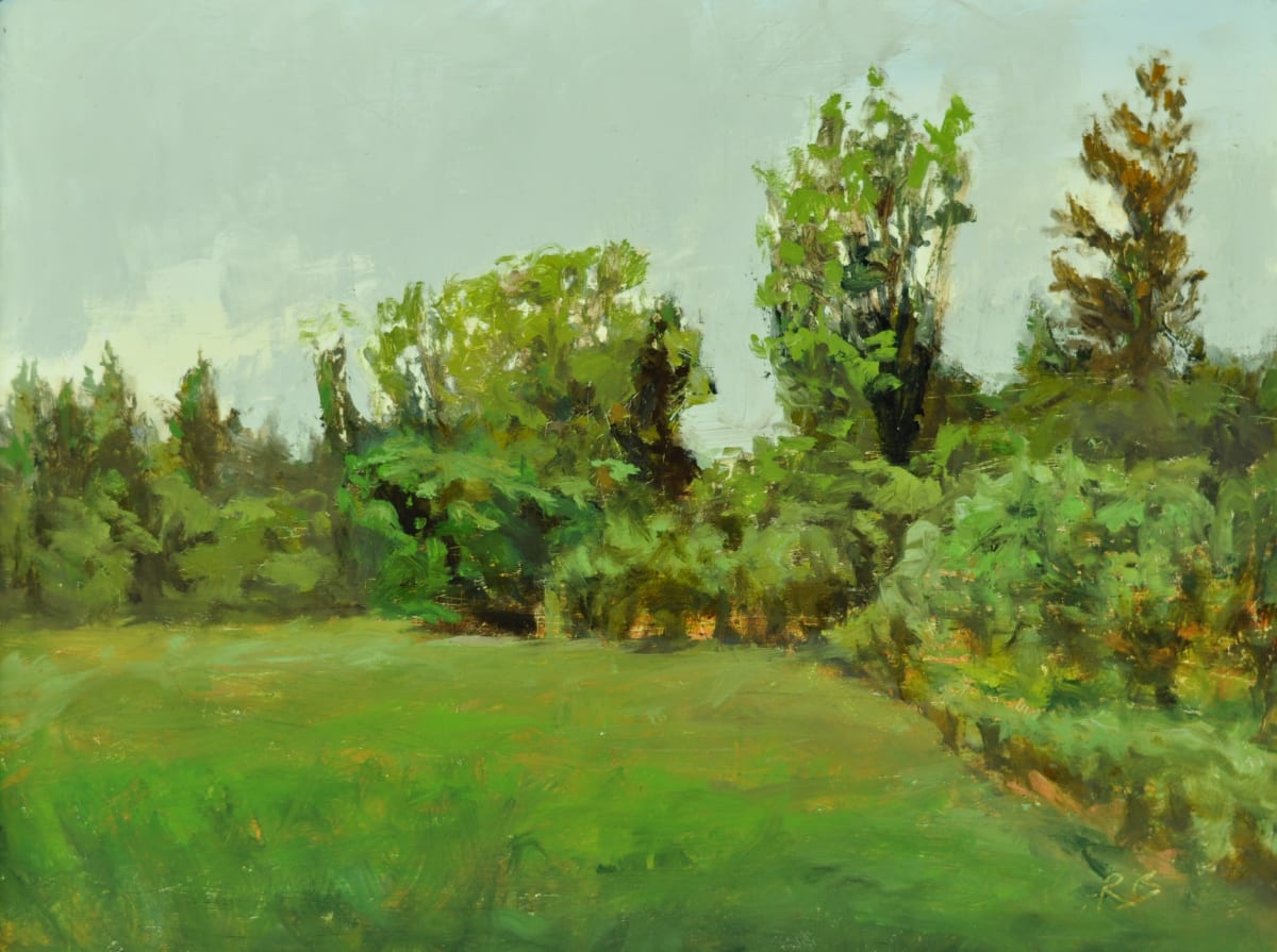 Langley Sheep Pasture by Rosie Brouse Fine Art 