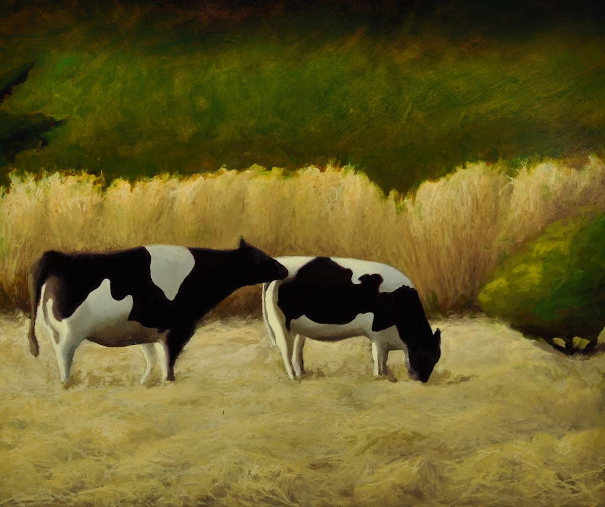 Two Foragers by Rosie Brouse Fine Art, Image 1.