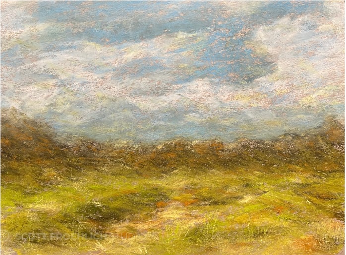 Dye Course Dunes by Scott Froehlich  Image: Painting. Dye Course Dunes. Stonebridge Ranch Country Club. PeteDye golf course. McKinney, Texas