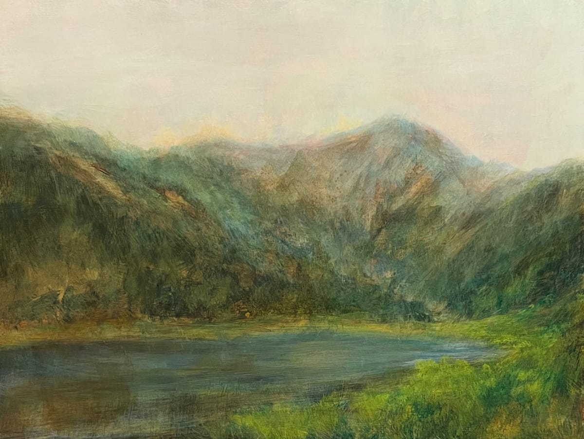 Primavera by Scott R. Froehlich  Image: Acrylic on archival panel textured with gesso and quartz sand.