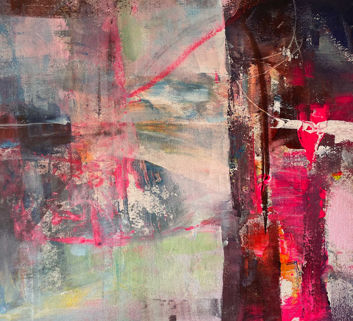 Pink reflections 1 by Birgitt Luebkemann 