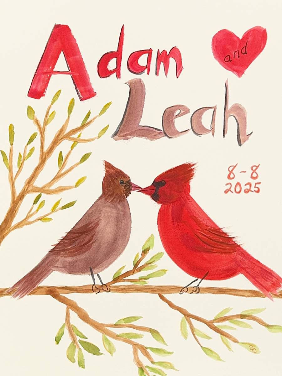 Wedding Sign by Shelley Crouch 