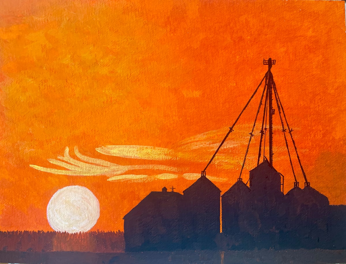 Sunset at the Bins by Shelley Crouch, Image 1.