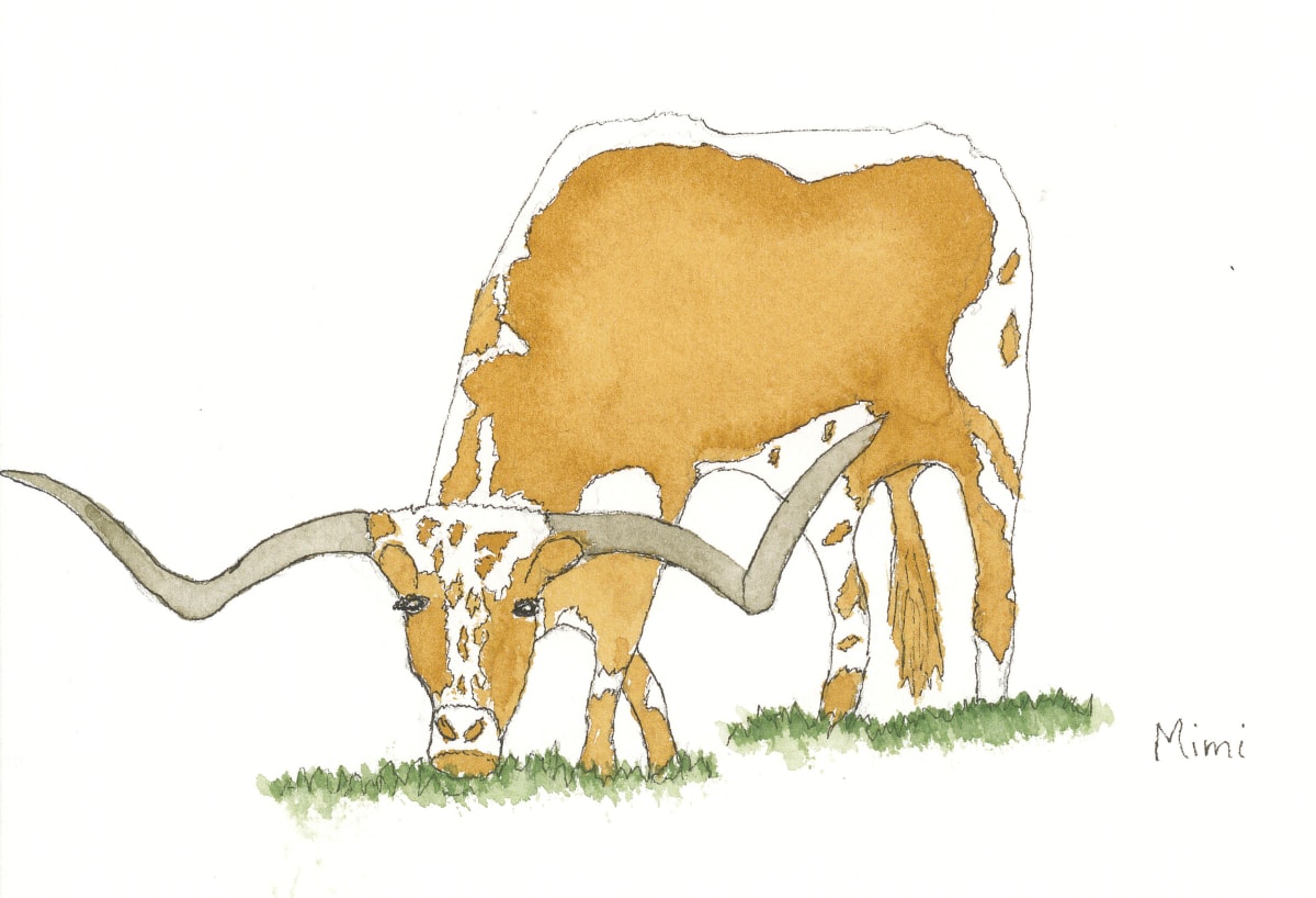 Longhorn steer by Shelley Crouch 