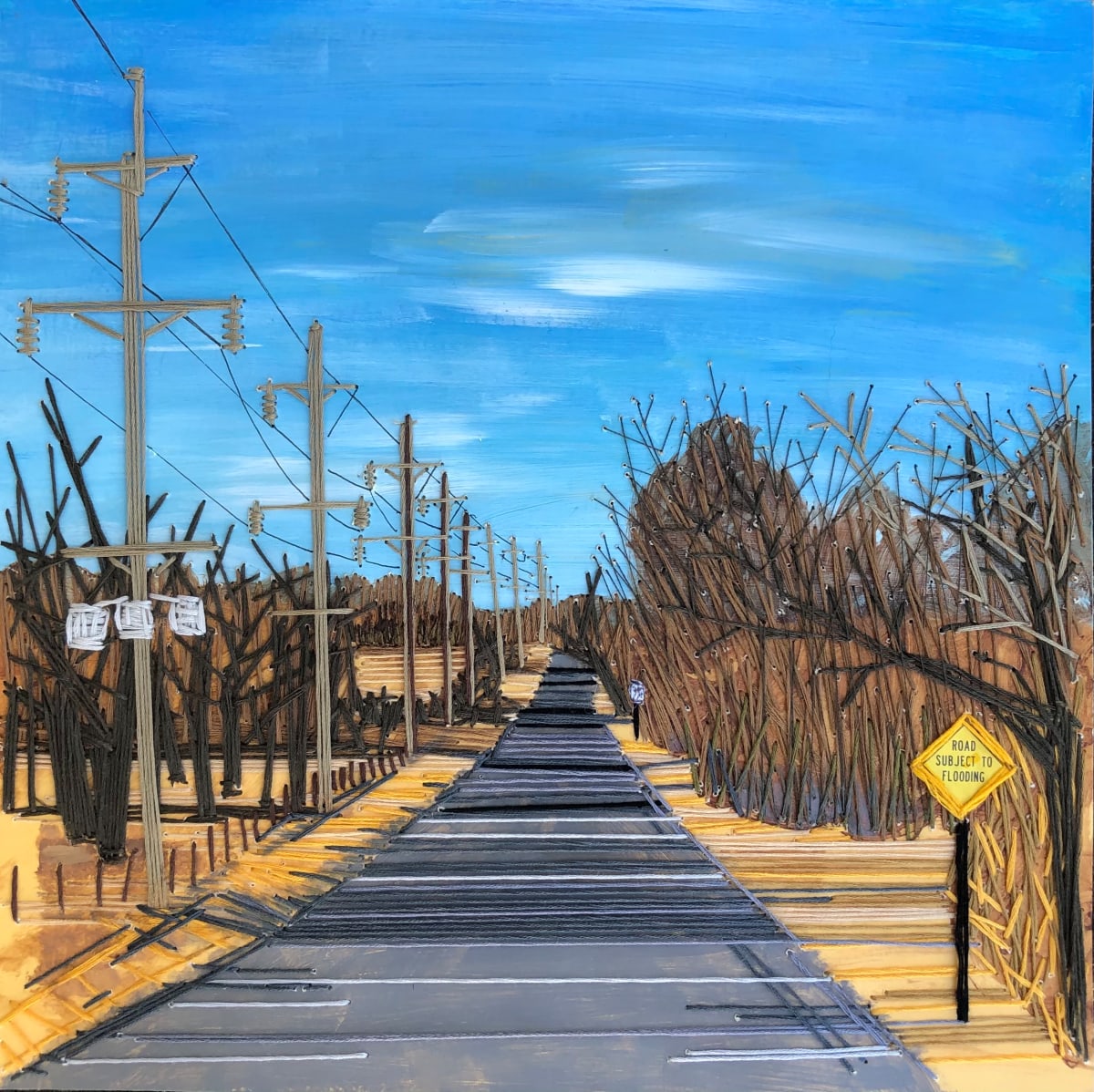 Road Subject To Flood by Irmgard Geul  Image: Road Subject To Flood
