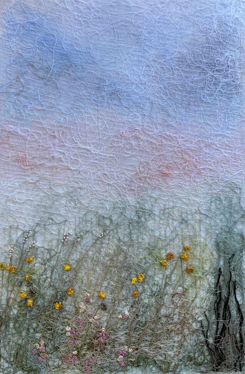 Wildflowers Triptych II by Irmgard Geul 