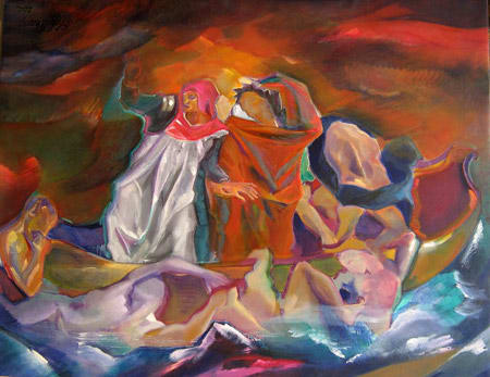 Dante's Boat by Maryleen Schiltkamp  Image: Musicpainting