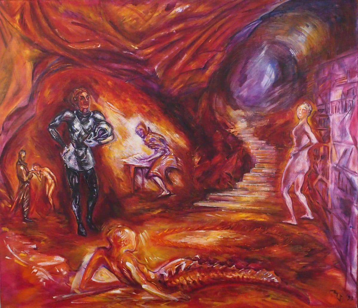 Faust by Maryleen Schiltkamp  Image: Mephistopheles visits Faust in his study room which is a hellish cave.