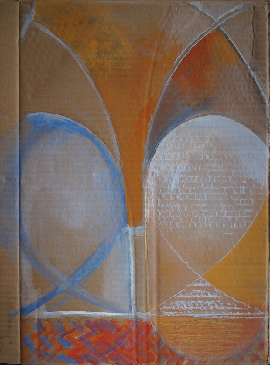 Sketch for Vaulted Ceiling by Maryleen Schiltkamp, Image 1.