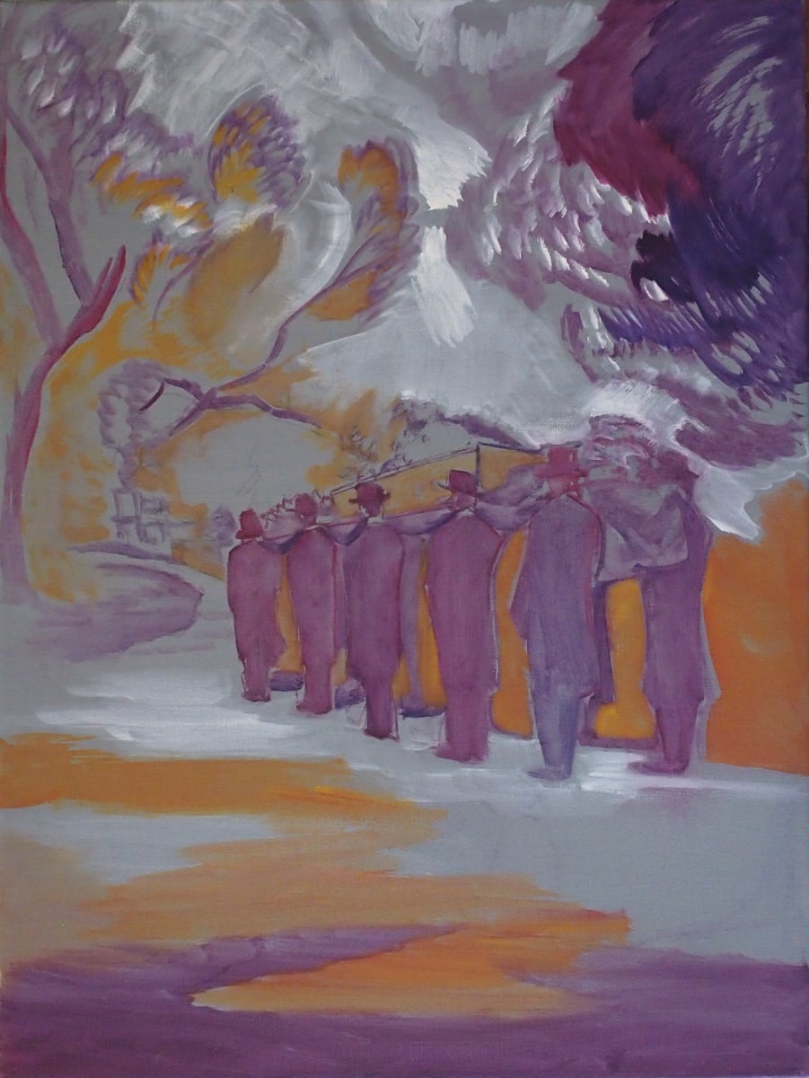 Uitvaart (schets) by Maryleen Schiltkamp  Image: Westerveld