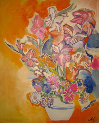 Dacha Flowers by Maryleen Schiltkamp  Image: Russian title: Дачные цветы от Надежды