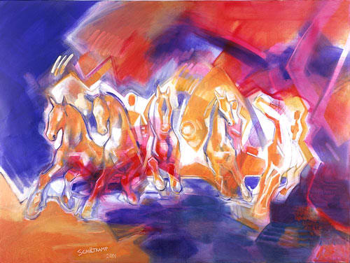 Daybreak by Maryleen Schiltkamp  Image:  visual impression of Prokofiev's Scythian Suite