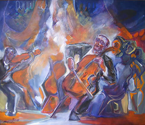 Friends in Music by Maryleen Schiltkamp  Image: Russian title: Друзья в музыке