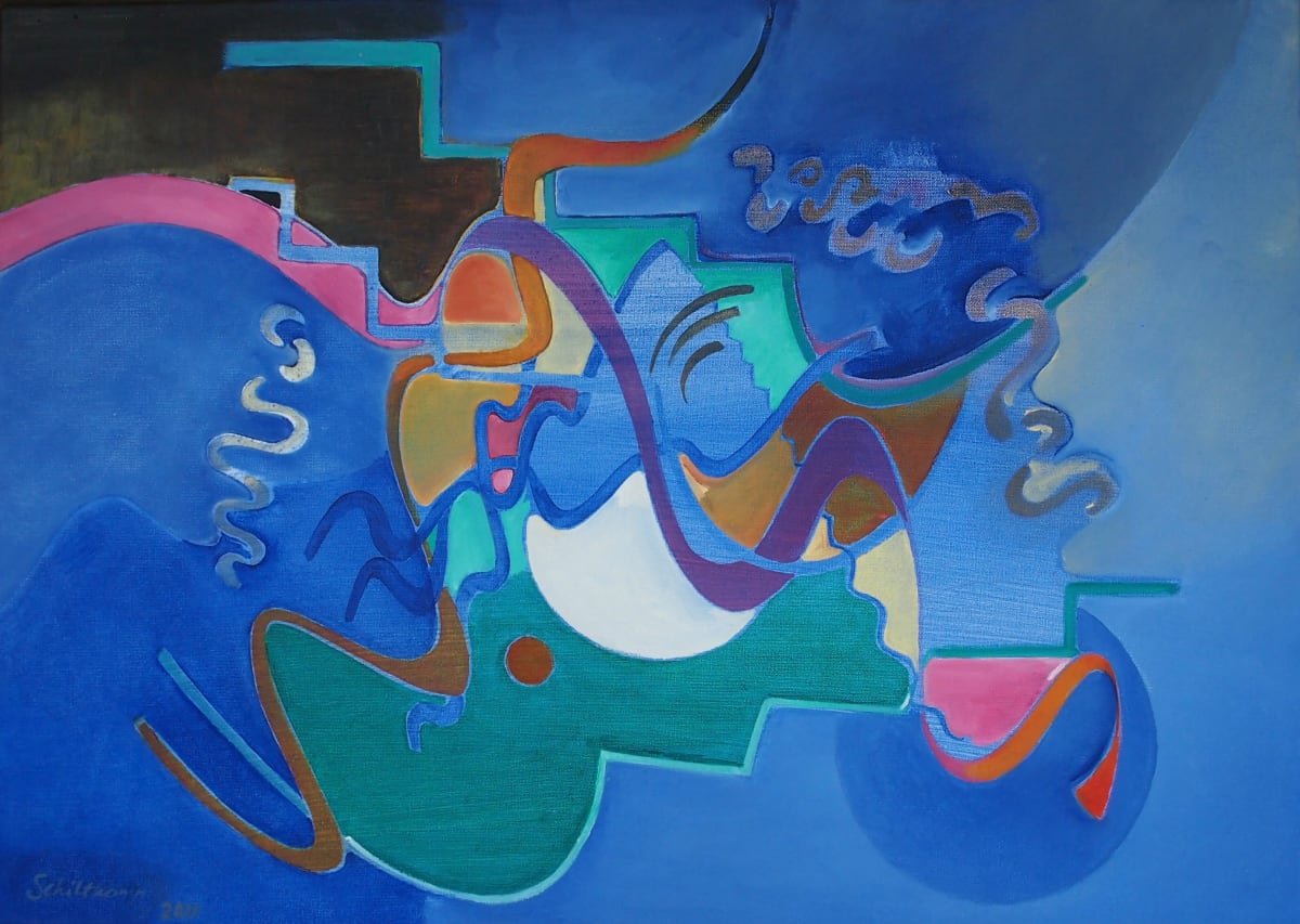 Fantasy -abstract 1 by Maryleen Schiltkamp  Image: Musicpainting